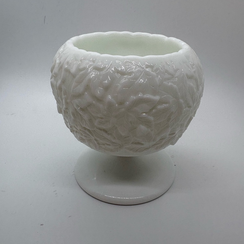 Vintage Westmoreland Milk Glass Footed Candy Dish Bowl